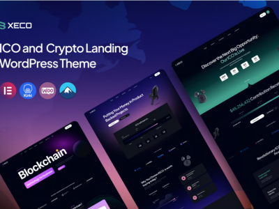 ICO & Crypto Landing WordPress Theme