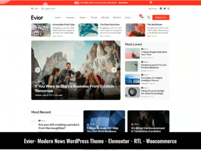 Evior - Modern Magazine WordPress Theme