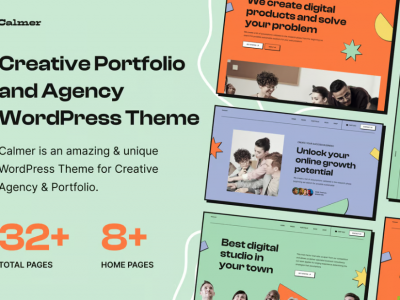 Calmer - Portfolio and Agency WordPress Theme