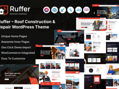 Ruffer - Roof Construction & Repair WordPress Them