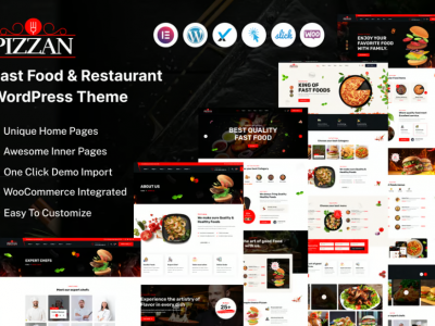 Pizzan - Fast Food and Restaurant WordPress Theme