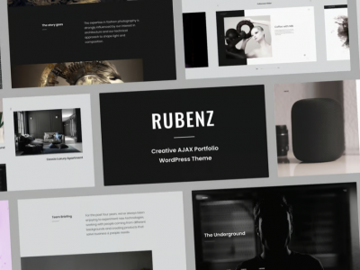 Rubenz – Creative AJAX Elementor Theme