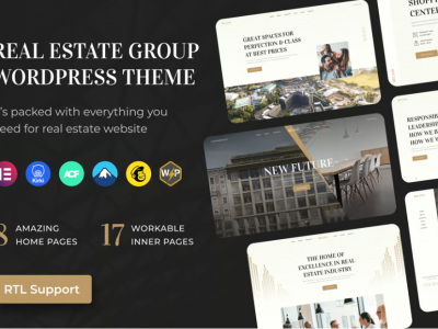Real Estate Group WordPress Theme + RTL