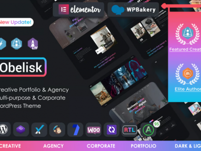 Obelisk - Creative WordPress Portfolio Theme