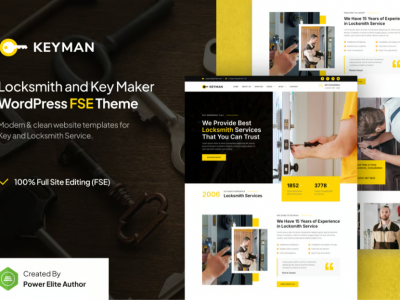 Keyman – Locksmith & Key Maker Services WP Theme