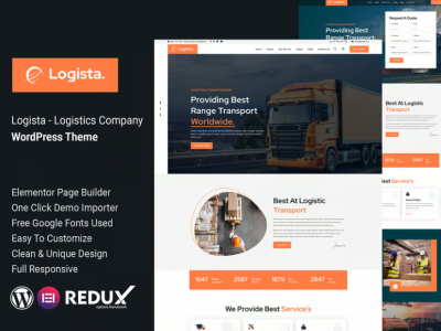 Logista - Logistics Company WordPress Theme
