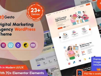 Gesto - Digital Marketing Agency WordPress Theme