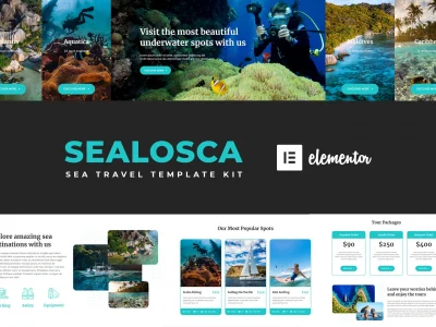 Sealosca - Sea Adventure Travel Template Kit