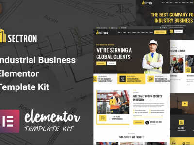 Sectron - Industrial Business Elementor Template Kit
