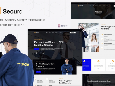 Securd - Security Agency & Bodyguard Elementor Template Kit
