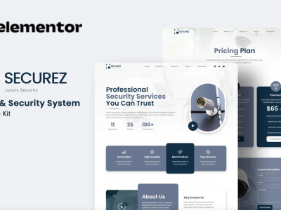 Securez - CCTV & Security System Elementor Template Kit