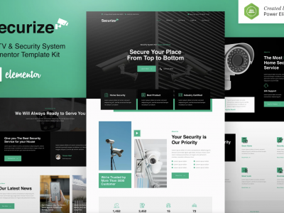 Securize – CCTV & Security Elementor Template Kit