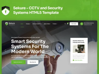 Sekure - CCTV and Security Systems HTML5 Template