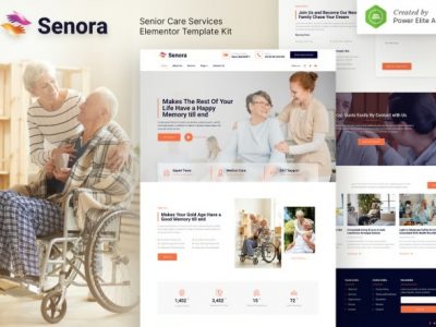 Senora – Senior Care Services Elementor Template Kit