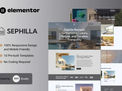 Sephilla - Premier Villa Showcase Elementor Template Kit