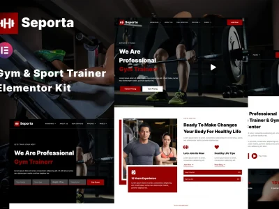 Seporta - Gym & Fitness Elementor Template Kit