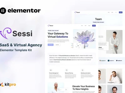 Sessi - Saas & Virtual Agency Elementor Template Kit
