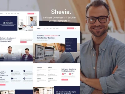 Shevia - Software Developer & IT Solutions Service Template Kit