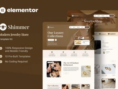 Shimmer - Modern Jewelry Store Elementor Template Kit