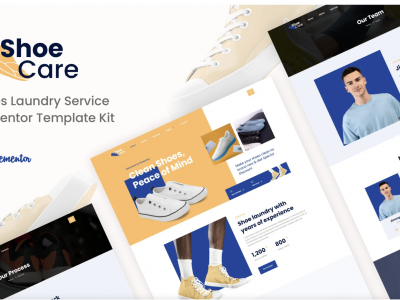 Shoecare - Shoe Laundry Service Elementor Template Kit