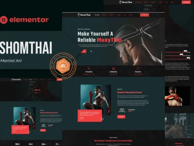 Shomthai - Martial Art Elementor Template Kit
