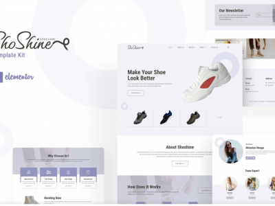 Shoshine - Cleaning Service Elementor Template Kit
