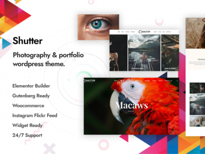 Shutter - Photography WordPress Theme