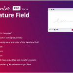 Signature Field for Elementor form