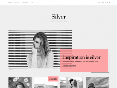 Silver Tumblr Theme