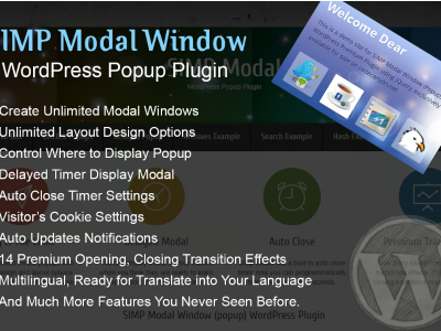 Simp Modal Window - WordPress Plugin