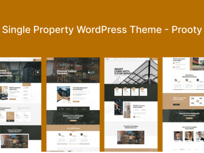 Single Property WordPress Theme - Prooty