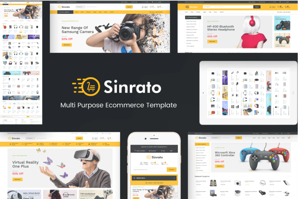 Sinrato - Electronics Prestashop Theme
