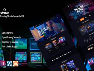 Sintix - Gaming Studio Elementor Template Kit