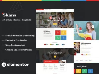 Skans - Learning & Online Education Elementor Template Kit