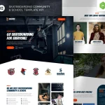 Skaters – Skateboarding Community & Club Elementor Template Kit