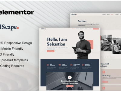 SkillScape - Creative Agency & Portfolio Elementor Template Kit