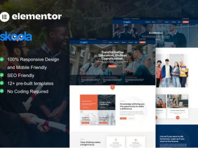 Skoola - University & School Elementor Pro Template Kit