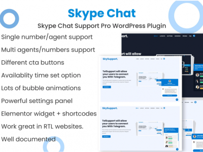 Skype Chat Support Pro WordPress Plugin