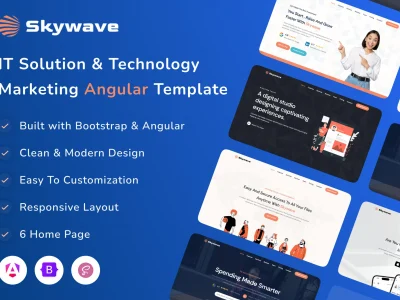Skywave - Angular IT Solution Technology Template