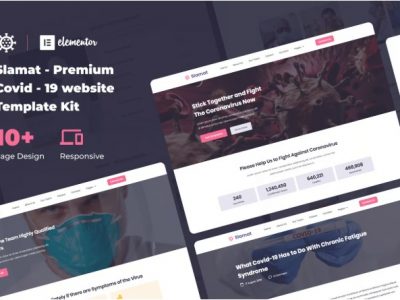 Slamat - Pandemic Awareness Elementor Template Kit