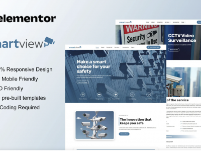 SmartView - CCTV & Security Elementor Template Kit