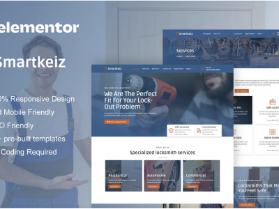 Smartkeiz - Locksmith Service Elementor Template Kit