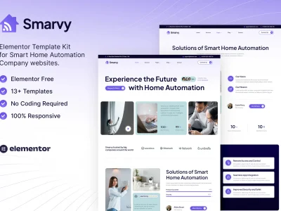 Smarvy – Smart Home Automation Company Elementor Template Kit