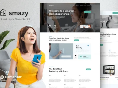 Smazy - Smart Home System Elementor Template Kits
