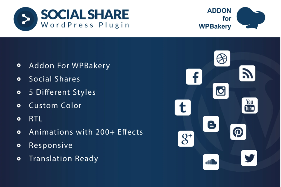 Social Share - Addons for WPBakery Page Builder