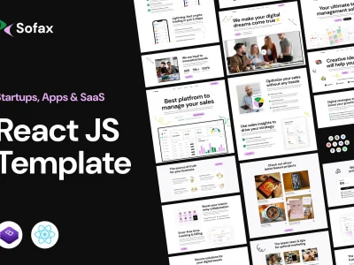 Sofax – Saas Startup React Js Template