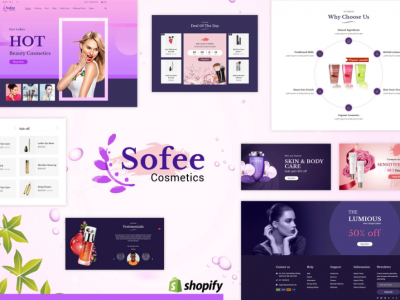 Sofee  Beauty Cosmetic, Hair Salon Shopify Theme