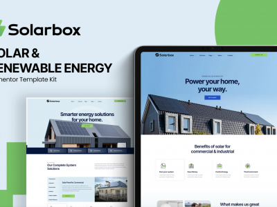 Solarbox - Solar & Renewable Energy Elementor Template Kit