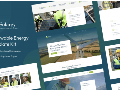 Solargy - Solar & Alternative Energy Elementor Template Kit
