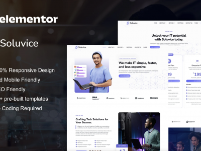 Soluvice - IT Solutions & Services Company Elementor Pro Template Kit